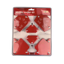 6pcs/set Welding Magnets Magnetic Fixed Multi-Angle Tools Holder Arrows 75lb/50lb/25lb 3/4/5inch Solder Locator 2-sided brackets 2024 - buy cheap
