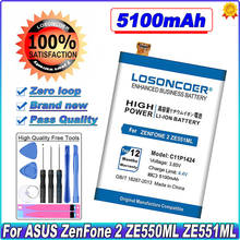 LOSONCOER 5100mAh C11P1424 Battery For Asus Zenfone 2 ZE551ML ZE550ML 5.5 Inch Z00AD Z00ADB Z00A Z008D Battery 2024 - buy cheap