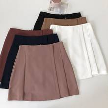 Women Casual High Waist Solid Pleated Skirts Korean Ladies Summer Fashion A-Line Harajuku Mini Skirts Female 2024 - buy cheap