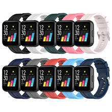 Pulseira de silicone premium para relógio realme, pulseira flexível de substituição para esporte vogue 2024 - compre barato