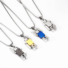 Hip Hop Rock Stainless Steel Movable Robot Pendants Necklaces for Men Personality Rapper Jewelry Drop Shipping 2024 - buy cheap