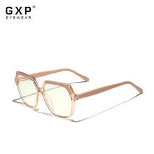 Gxp armações de óculos unissex da moda 2021, óculos para grau de hexágono, uv400, miopia, masculino e feminino 2024 - compre barato