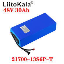 LiitoKala-batería de litio para bicicleta eléctrica, paquete de 48V, 30ah, 15ah, 20ah, 25ah, 20A, BMS, para patinete eléctrico 2024 - compra barato
