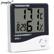 Atacado 50 pçs umidade mete lcd digital HTC-1 instrumentos termômetro higrômetro temperatura medidor de umidade relógio gt056 2024 - compre barato