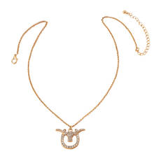2021 Ins Gold Chain Longhorn Ox Bull Head Western America Choker Pendant Necklaces Trendy Korean Fashion Women Party Jewelry 2024 - buy cheap