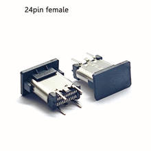 2-5 шт. Micro USB 3,1 24-контактный интерфейс удлиненный вертикальный стикер на полную длину гнездовой разъем 90 градусов Тип C штекер 2024 - купить недорого