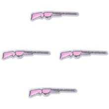 20Pcs/ Lot Pink Enamel Gun Floating Charms Handmade Women Memory Locket Necklaces Jewelry Accessories 2024 - buy cheap