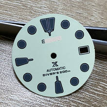 38 мм черный керамический ободок с супер светящимися цифрами, шкала, вставки для часов, автоматические мужские часы 40 мм 2024 - купить недорого