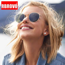 RBROVO 2020 Ретро Солнцезащитные очки женские маленькие Винтажные Солнцезащитные очки для женщин/мужчин Роскошные солнцезащитные очки женские зеркальные Oculos De Sol Feminino 2024 - купить недорого