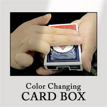 Цветная коробка для карт от J.C Волшебные трюки волшебник изменение цвета крупным планом реквизит для уличной магии Иллюзия мерцающий ментализм Магия 2024 - купить недорого