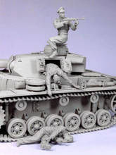 Equipo de tanque de escape antiguo 1/35, incluye 3 (sin tanque), figura de resina en miniatura, kits de gk en miniatura, sin montar, sin pintar 2024 - compra barato