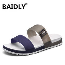 Mens Slippers PVC Summer New Men's Sandals Outdoor Casual Sandals and Slippers Men's Non-slip Soft Bottom Jelly Water Shoes 2024 - buy cheap