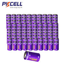 Pkcell-100 pilhas de lítio tipo 14250 v e 1/2 mah, 3.6 peças, pkcell 2024 - compre barato