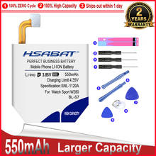 HSABAT 0 Cycle 550mAh BL-S7 Battery for LG Watch Sport W281 W280 W280A (AT&T) High Quality Mobile Phone Replacement Accumulator 2024 - buy cheap