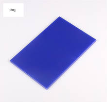 Panel de plexiglás acrílico transparente, tablero de plástico azul, Perspex, vidrio orgánico, polimetacrilato de metilo, 400x300mm, 1 ud. 2024 - compra barato