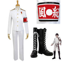 Game DanganRonpa Cosplay Costumes Men Kiyotaka Ishimaru Uniforms Coat Pants Full Sets Boys Dangan Ronpa Black Wigs Shoes Cos 2024 - buy cheap