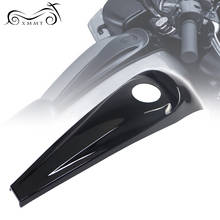 Motocicleta gloss preto tanque de combustível suave traço console para harley touring electra glide estrada desliza de rua 2008-2017 2024 - compre barato