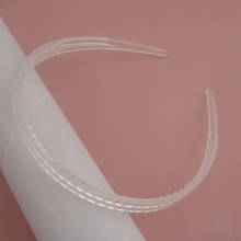 Diademas de plástico transparente de doble cable para niña, accesorios para el cabello, aros lisos para el cabello, 9mm, 20 Uds. 2024 - compra barato