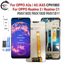6,2 "ЖК-дисплей с рамкой для OPPO Realme C1 RMX1811 Realme2 дисплей для OPPO A3s A5 AX5 ЖК-экран сенсорный сенсор дигитайзер сборка 2024 - купить недорого