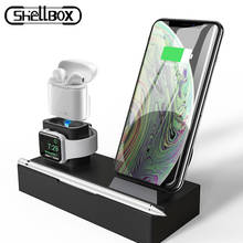 Wireless Charger Stand for iPhone AirPods Apple Watch, Charge Dock Station Charger for Apple Watch Series 4/3/2/1 iPhone X 8 XS 2024 - buy cheap