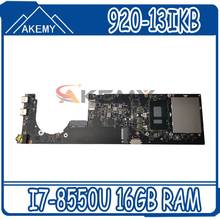Placa base para portátil Lenovo YOGA 920-13IKB, 5B20Q09639, DYG60, NM-B291, SR3LC, I7-8550U, 16GB de RAM 2024 - compra barato