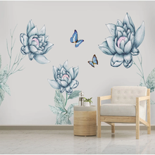 milofi custom do not 3D European retro nostalgic hand painted flower large TV background wallpaper mural 2024 - buy cheap