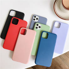 Ultra thin Phone Case For iPhone 12 Pro 6s 7 8Plus Luxury Silicone Case For iPhone XS Max XR 11pro MAX Candy Color Back Cover 2024 - buy cheap