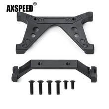 AXSPEED RC Car Upgrade Replace Parts Black Metal Front/Rear Lower Shock Mount Brace for Axial SCX10 II 90046 1:10 RC Crawler Car 2024 - buy cheap