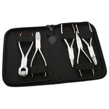 5Pcs Stainless Steel Optic Eye Glasses Optician Eyeglasses Frame Repair Optical Pliers Tools Kit with Black Pouch Bag 2024 - buy cheap