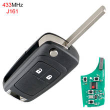 Car Key Auto Key Replacement 433 MHz 2 Buttons Remote Key Fob with ID46 Chip Foldable for OPEL VAUXHALL Astra Insignia Zafira C 2024 - buy cheap