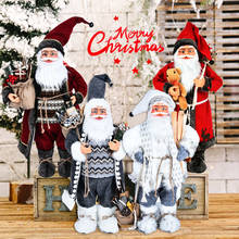 Christmas Decorations 2021 New Year's Gift Santa Claus Doll High Grade Navidad Home Ornaments Children's Toy Gifts 30/45/60 Cm 2024 - buy cheap