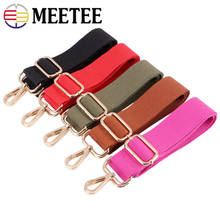 Meetee Canvas Bag Strap Alloy Buckle Adjustable 80-140cm Belt Chain for Handbag Luggage Shoulder Bands Part Replace Accessories 2024 - buy cheap