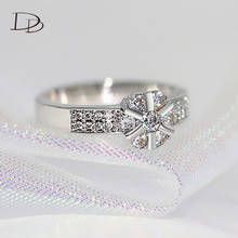 Moda jóias anéis para as mulheres cor prata bague vintage aaa strass anel de noivado casamento cristal anel atacado dd050 2024 - compre barato