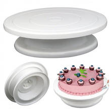 Plastic Cake Plate Turntable Rotating Anti-skid Round Cake Stand Cake Decorating Rotary Table Kitchen DIY Pan Baking Tool 2024 - buy cheap
