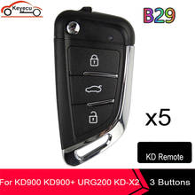 Keyecu 5 pçs novo modelo kd900 kd900 + urg200 KD-X2 gerador de chave série b remoto B29-3 botão universal kd remoto 2024 - compre barato
