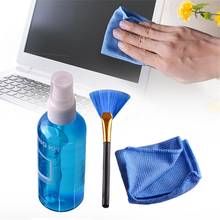 NEW Super Screen Cleaning Kit Cleaner Laptop Computer LCD LED Monitor TV Cleaner Plasma Screen Cleaning Cloth Brush Kits #CD 2024 - buy cheap