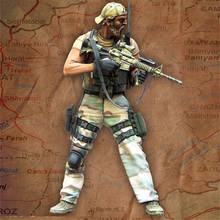 Figura de resina 1/35 escala modelo kit forças especiais soldados c gk conjunto modelos kit incolor auto-montado brinquedo 2024 - compre barato