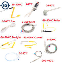 Датчик температуры термопары, тестер Type-K PT100 AC 220 В Type-C, детектор регулировки, контроллер из нержавеющей стали 2024 - купить недорого