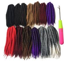 Luxury For Braiding 12" 12strands/pack 13colors  Crochet Braids Havana Mambo Twist Synthetic Braiding Hair Extensions 2024 - buy cheap