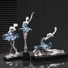European Resin Characters Ballet Girl Ornaments Home Livingroom Table Figurines Decoration Hotel Cafe Desktop Statues Crafts Art 2024 - buy cheap