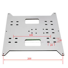 Wanhao Y carriel-Placa de composición de aluminio mejorada, 4mm, para Maker Select, Duplicatior, Anycubic i3 Mega (no aleación de aluminio) 2024 - compra barato