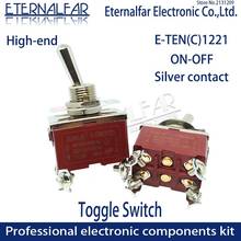 High-end E-TEN1221 Quality Silver Contact DPST 12MM 16A 250V AC ON-OFF 4Pin Reset Rocker Toggle Slide Switch Waterproof 2024 - buy cheap
