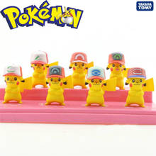 Takara Tomy Pokemon New 7 Pcs Pokemon Pikachu Doll Car Decoration Car Creative Handmade Gifts Pokemons Kids Toys 2024 - buy cheap