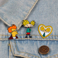 Cartoon Arnold Pins Fun Anime Boy Enamel Pin Collection Fashion tv Show Brooch for Friends Backpack Lapel Pin Badge Jewelry Gift 2024 - buy cheap