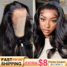 Urfirst Body Wave Lace Front Human Hair Wigs for Black Women Transparent 13x4 Lace Frontal Wig Brazilian Hair Closure Wig Remy 2024 - buy cheap