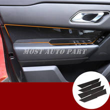 Cubierta de Panel de puerta de coche de estilo de fibra de carbono, embellecedor para Land Rover Range Rover Velar 2017-2021, accesorios de decoración interior de coche 2024 - compra barato