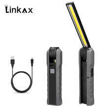 Portable COB Flashlight Torch USB Rechargeable LED Work Light Magnetic COB Lanterna Hanging Hook Lamp For Outdoor 2024 - buy cheap