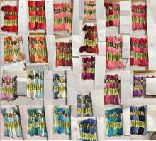 Tt cxc multicolor 8 peças de linha de costura semelhante, linha de costura dmc ponto cruz de algodão, kit de fio de bordado, ferramentas de costura diy 2024 - compre barato
