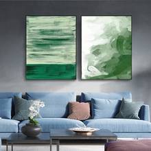 Pósteres con estampado de grafti verde minimalista abstracto impresos en lienzo, pintura de pared, imágenes artísticas para sala de estar, decoración para el hogar y la Oficina 2024 - compra barato