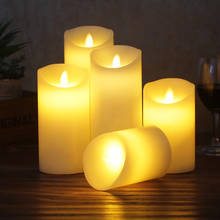 Flameless Candles, Outdoor Indoor Battery Operated LED Candles No melt, Flameless, Ivory Frosted Plastic 2024 - buy cheap